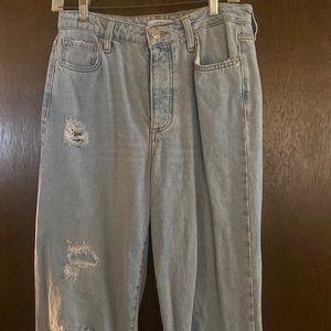 forever 21 womens size 26 baggy ripped jeans